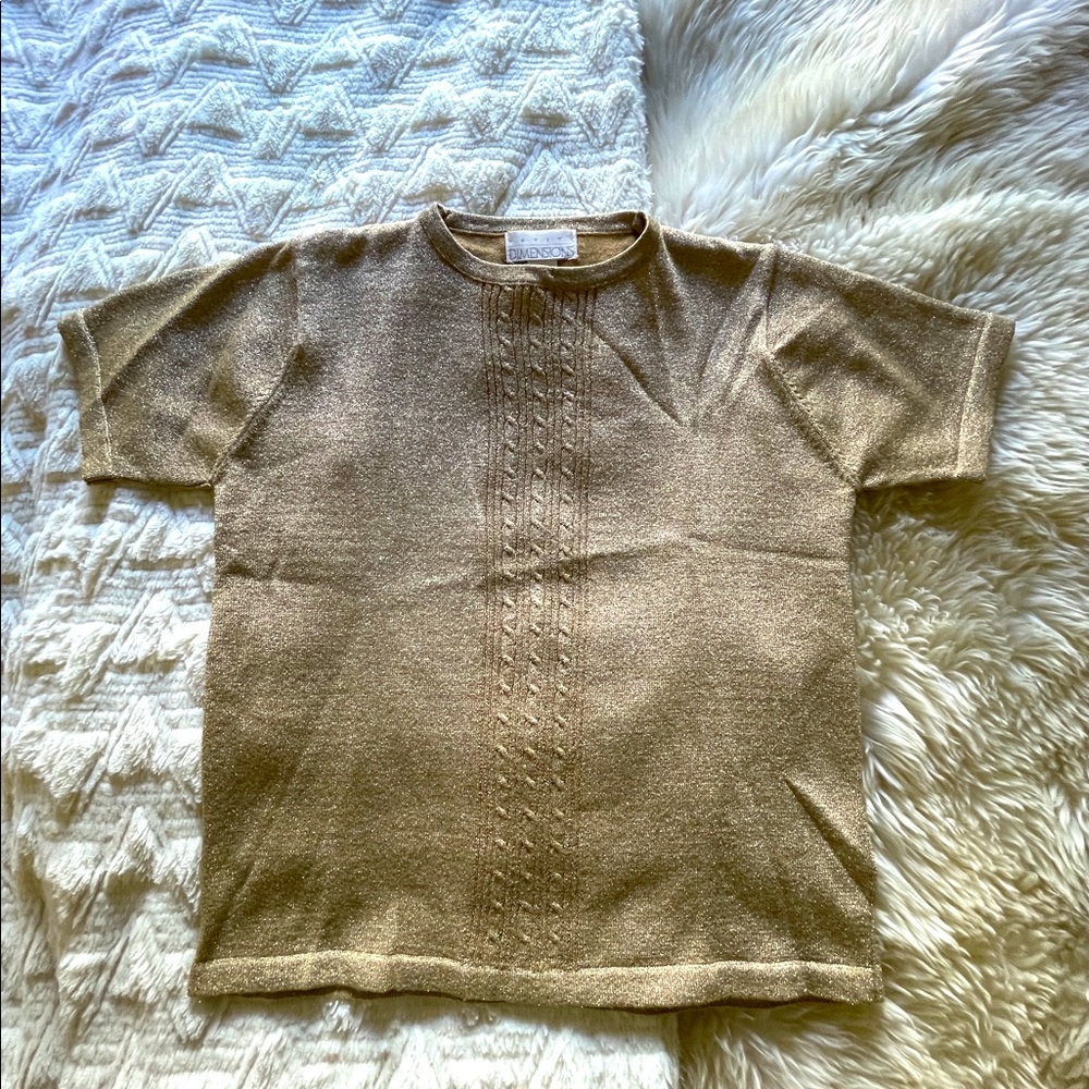 Gold Metallic Party Top